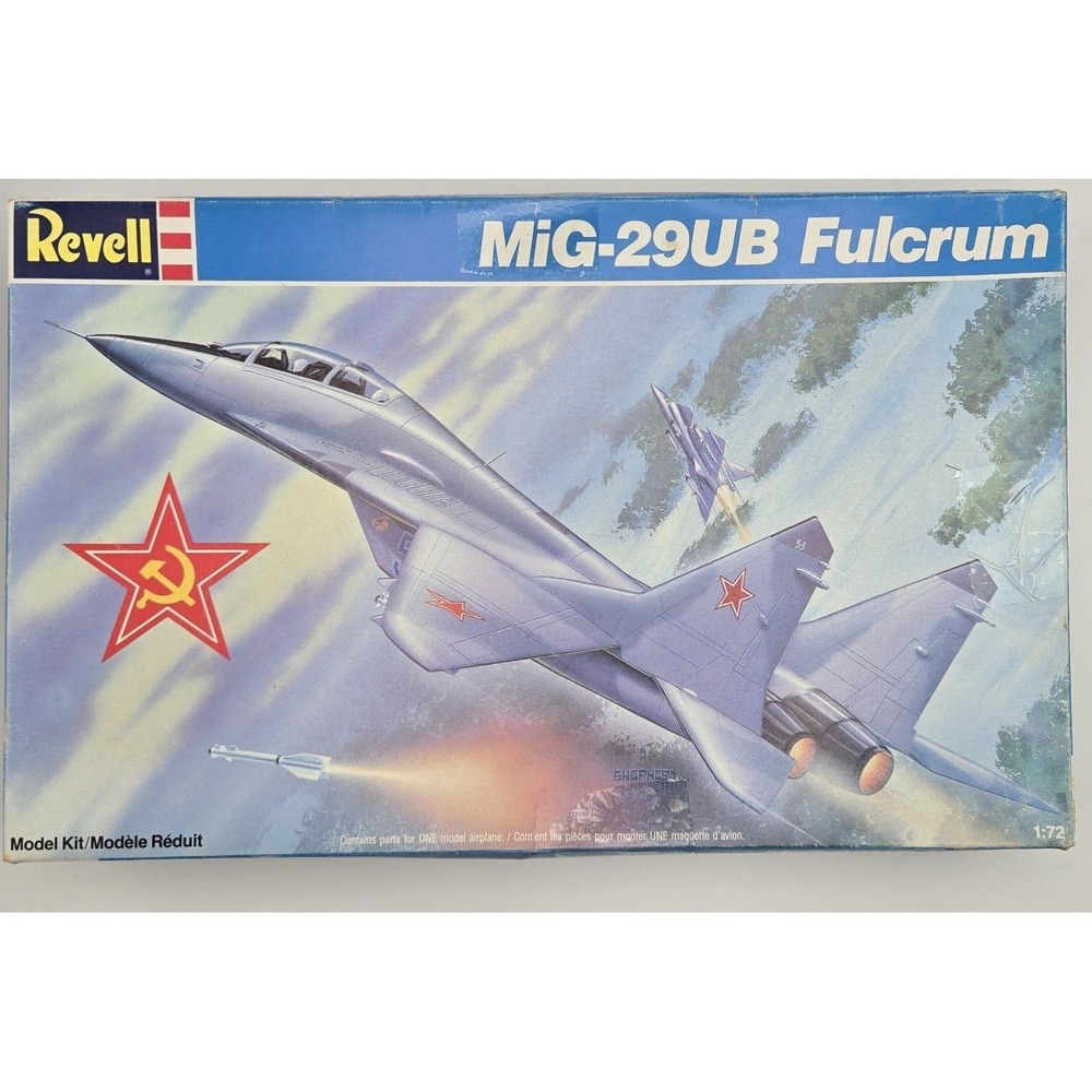 Revell MiG-29UB Fulcrum 1/72 Scale Model Kit Open Complete Soviet Fighter